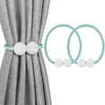 thumbnail image 1 of LAICAIW 2 Pack Attaches Magnétiques pour Rideaux, Attaches Décoratives pour Rideaux de Fenêtre (Bleu Sarcelle), 1 of 6