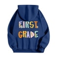 thumbnail image 4 of Yuannlog Womens Hoodies Casual School Season Stylish Back To School Print Sweatshirts Cozy Fleece Outerwear Fleece Pullover Tops Comfy, 4 of 6
