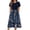 Navyblue-floral, variant on Zeagoo Summer Dresses for Women 2025 Knee Length Dresses Casual A-line Dress Floral Dresses Women Teacher Dress