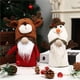 thumbnail image 4 of Kearding Adornos de gnomos de Navidad, adornos de muñecos de muñeco de nieve, tela de algodón, decoración del hogar, ventana de fiesta, árbol Kits de decoración para fiestas alce Kearding HA041417-02, 4 of 6