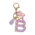 thumbnail image 3 of KLKCMS Porte-Clés en Résine Ornements Filles Femmes Cadeaux Alphabet Anglais Porte-Clés B B, 3 of 9