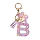 thumbnail image 4 of Llavero con dijes,Llavero con letras Llavero Colgante Monedero Charms,Llavero para Bolso Mochila Decoración Mujer,Llavero con forma de mariposa y alfabeto para llave de bolso,Llavero 2 piezas, 4 of 10