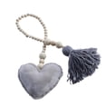 thumbnail image 4 of GROWTH TANK Assorted Wooden Tassel Pendant Net Curtain Tie Rope Hanging Ornament Gray Heart, 4 of 6