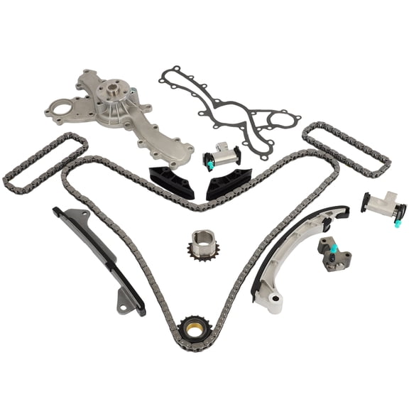 CCIYU Engine Timing Chain Kit 13506-0P011 Fits for 2005-2010 for Toyota Avalon with Water Pump Timing Chains Rail Tensioners Crank Sprocket