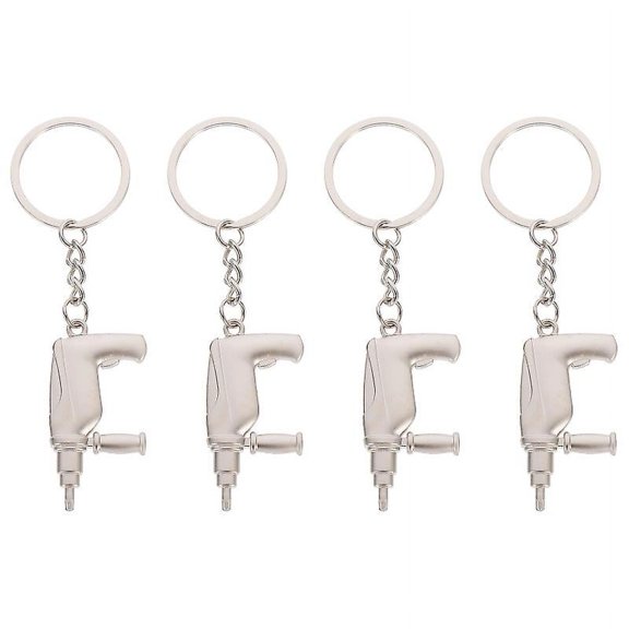 4pcs Zinc Alloy Keychains
