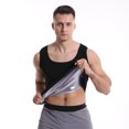 thumbnail image 2 of JLFKNG Summer Mens T Shirt Tops Solid Color Sauna T-Shirts Crew Neck Workout Sports Shapewear Gym Exercise Sleeveless Tees Comfy Mens Clothes, 2 of 9