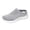 Grey, variant on Womens Orthopedic Clogs Backless Walking Slides Sandals Lightweight Comfortable Mesh Athletic Nursing Driving Arch Support Mules Slip on Casual Sneakers Summer Fall Black Size 7