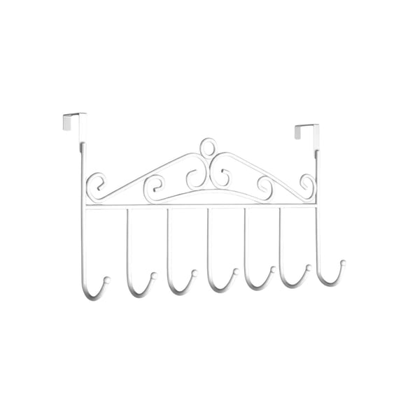 Leodye 1PCS Behind the Door Hooks Wholesale No-punch Multifunctional Hanging Clothes Entry Door Hanging Rack Wall Door Back Hanging Clothes Hooks-16.14x9.05x2.36in
