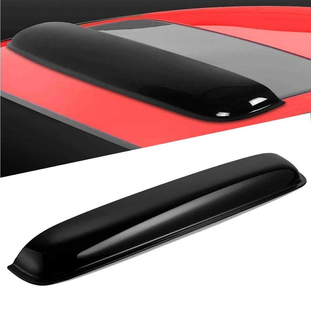 EGOESWELL RN98 38" Sun Roof Wind Deflector, Acrylic Auto Sunroof Wind Guard, Car Moonroof Window Visor, Sun Shade, Wind Noise Reducer, Rain Guard, 1PC