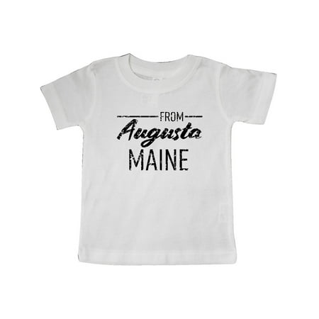 

Inktastic From Augusta Maine in Black Distressed Text Gift Baby Boy or Baby Girl T-Shirt
