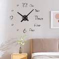 thumbnail image 2 of Wdftyju Gran 3D DIY Reloj de pared Acrílico Espejo Superficie Reloj de pared Pegatinas Decoración para el hogar Wdftyju 3na9sy7cx6dw7lh3D02, 2 of 6