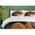 thumbnail image 4 of Ambesonne Beagle Duvet Cover Sets, Sketch Drawing Doodle Style, 2-King, Black Pale Caramel, 4 of 7