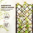 thumbnail image 4 of Outsunny Plastic Raised Bed, Garden Box with Trellis, 16" x 16" x 48", 4 of 9