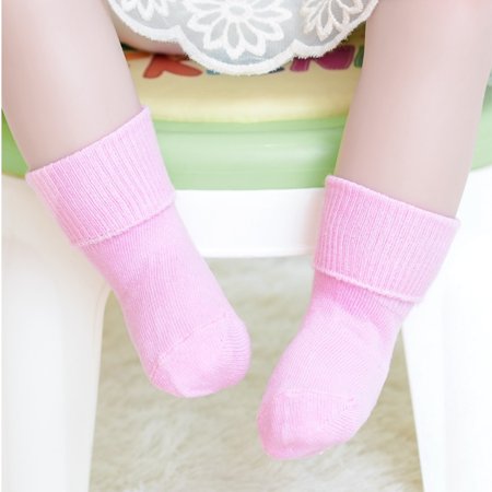 

Yuemengxuan Babies Solid Color Anti Slip Cotton Socks Newborn Baby Girl Boy Rubbers Warm Socks