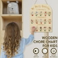 thumbnail image 3 of Threns Wood Daily Routine Chart Time Management Kid Visual Schedule Slide Change Wood Chore Chart Exercise Learning for Children, 3 of 11