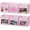Pink, variant on SpaceAid Storage Cubes with Clear Windows, Set of 6 Fabric Bins, 11 Inch, Gray