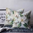 thumbnail image 2 of Pillow Covers 26x26 Set of 2, Country Flowers Throw Pillow Covers Decorative Couch Cushion Cover, Spring Botanical Magnolia Branches Microfiber Soft Square Pillowcases for Bedroom Living Room Sofa, 2 of 7