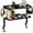 Black, variant on Clamp on Desk Shelf, 17in 2-Tier Office Desk Shelves Organizer, Small Shelf for Top of Desk with Headphone Holder and Hooks, Desktop Storage Rack for Home Workspace, Study Rooms, Gaming Accessories