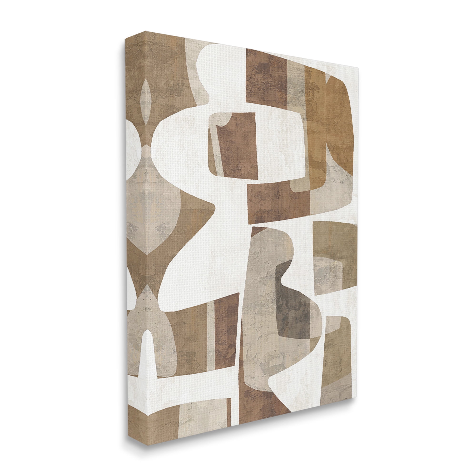 Stupell Industries Wavy Southwestern Shapes Abstract Painting Gallery Wrapped Canvas Art Print Wall Art, 30 x 40