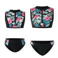 thumbnail image 6 of GYRATEDREAM Mommy and Me Swimsuits Girls Tankini Swimsuits Two Piece High Waist Bottom Summer Matching Swimwear Bathing Suit, 6 of 9