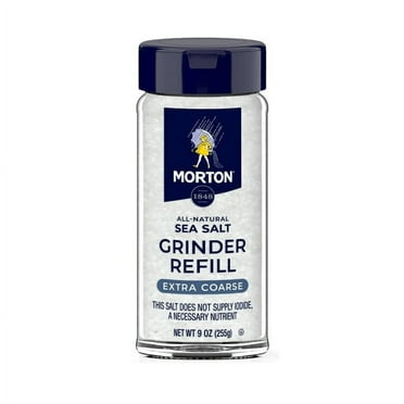 Morton Sea Salt Extra Coarse Grinder Refill, 9 Ounce - Pack of 1