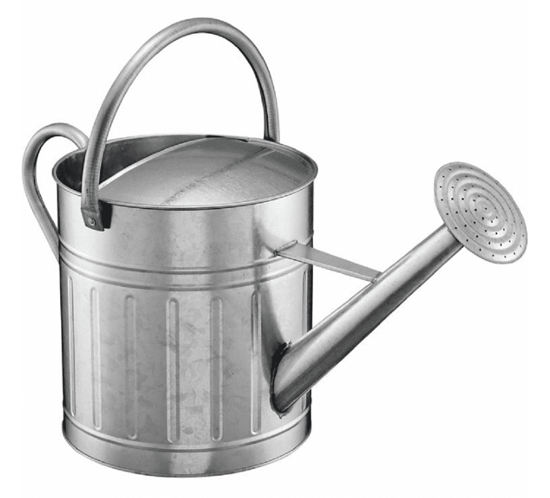 Classic 2.6 gal. Chrome Metal Watering Can