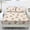 Beige-Easter Eggs Bunny Flower, variant on Kuiaobaty Easter Eggs Print Fitted Sheets Bunny Floral Print Bedsheet with 2 Pillowcase Stretch Soft Bed Sheet Set King Size for Easter Decor