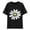 Black A, variant on Casual Cotton T-Shirts Womens Loose Short Sleeve Daisy Floral Print Crew Neck Tees Cute Summer Tops (L, Blue A)