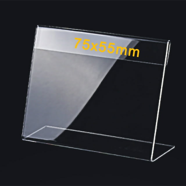 Porte-carte d'Affaires Porte-Carte d'Affaires Support de Bureau pour Cartes d'Affaires Présentoir Porte-Carte d'Affaires Acrylique de Qualité en Forme de L Résistant aux Rayures Robuste Durable Présentoir de Cartes d'Affaires pour