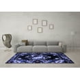 thumbnail image 3 of Ahgly Company Indoor Rectangle Medallion Blue French Area Rugs, 2' x 5', 3 of 4