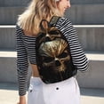 thumbnail image 3 of Ratiio Vintage Ornate Skull Print Canvas Backpack for Women & Men Retro Aesthetic Rucksack Basic Backpack for High School/College Students Travel Laptop Bag, 3 of 5