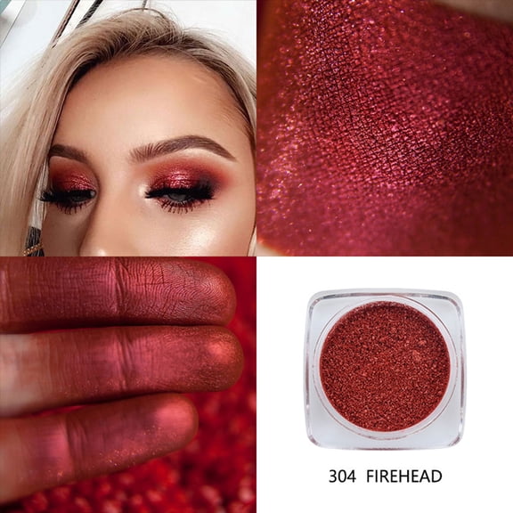 Glitter Eyeshadow, Eyeshadow Polarized Light Not Smudged Eye Shadow, Highly Pigmented Eye Makeup Cosmetics Gift for Women & Girls