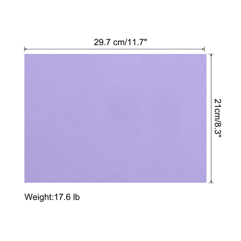 Uxcell Colored Copy Paper 8.5x11 Inch Printer Paper 22lb/80gsm Light Purple  25 Sheets for Office Printing