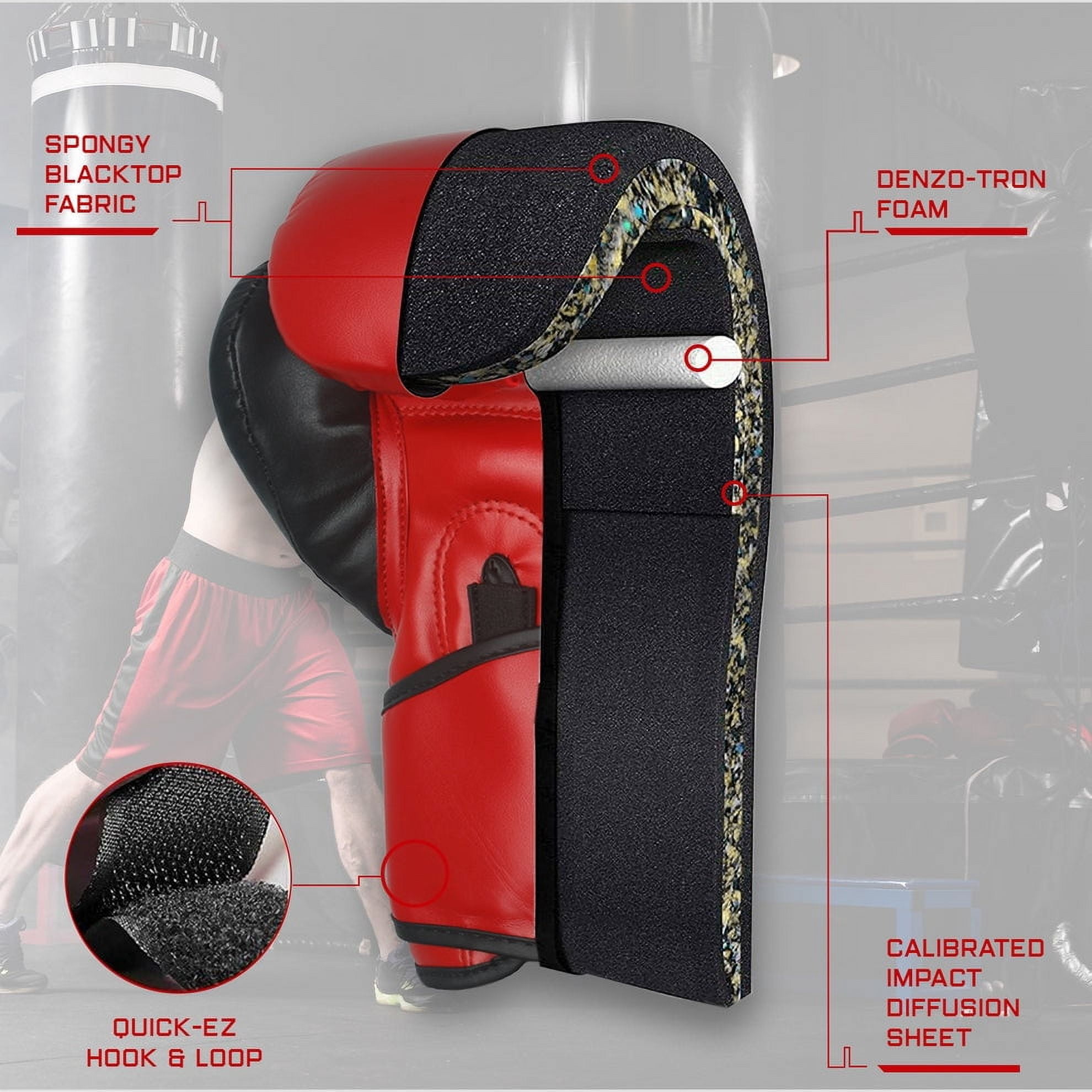 High Line Red Boxing Gloves for Men and Women| Premium Punching Gloves/Boxing Training Gloves Made with Faux Leather| Free Wrist Wraps and Bag Included (10 oz, 12 oz, 14 oz & 16 oz)