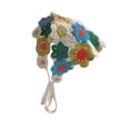 thumbnail image 4 of Accesorios para el cabello de pandana de crochet de crochet, decoración de peinado linda, corbata diadema anudado Flores azules, 4 of 8