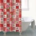 thumbnail image 4 of Pioneer Flower Floral Print Pattern Shower Curtain 84"x72", Bathroom Decorative Shower Curtain Set with 12 Hooks, Waterproof Washable, 4 of 6
