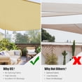 thumbnail image 3 of Yescom 20 Ft 97% UV Block Triangle Sun Shade Sail Canopy Outdoor Patio Pool Cover Net, 3 of 11