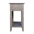 thumbnail image 3 of Coder Crossing Traditional Alder Wood Chairside Table in Sandy Gray, 3 of 4