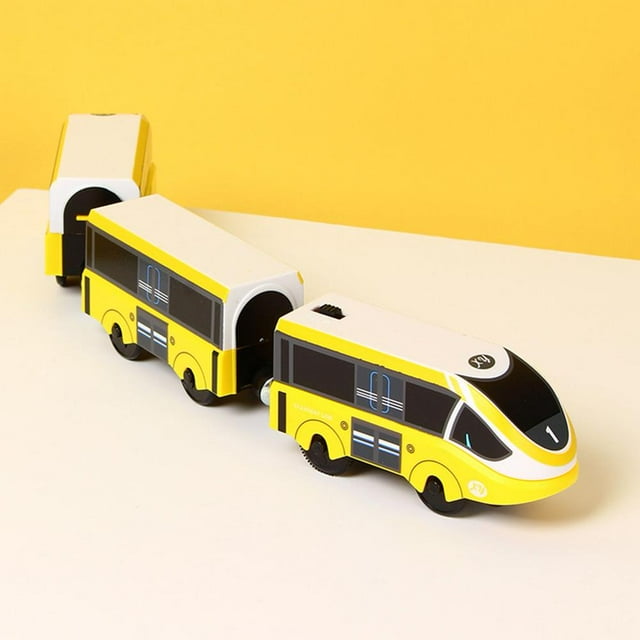 Electric Train Toy Magnetic Train Toy Miniature Train Toy Compatible with Almost All Wooden Tracks