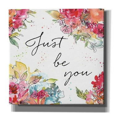 Epic Graffiti 'Floral Figures IX' by Anne Tavoletti, Canvas Wall Art, 12"x12"