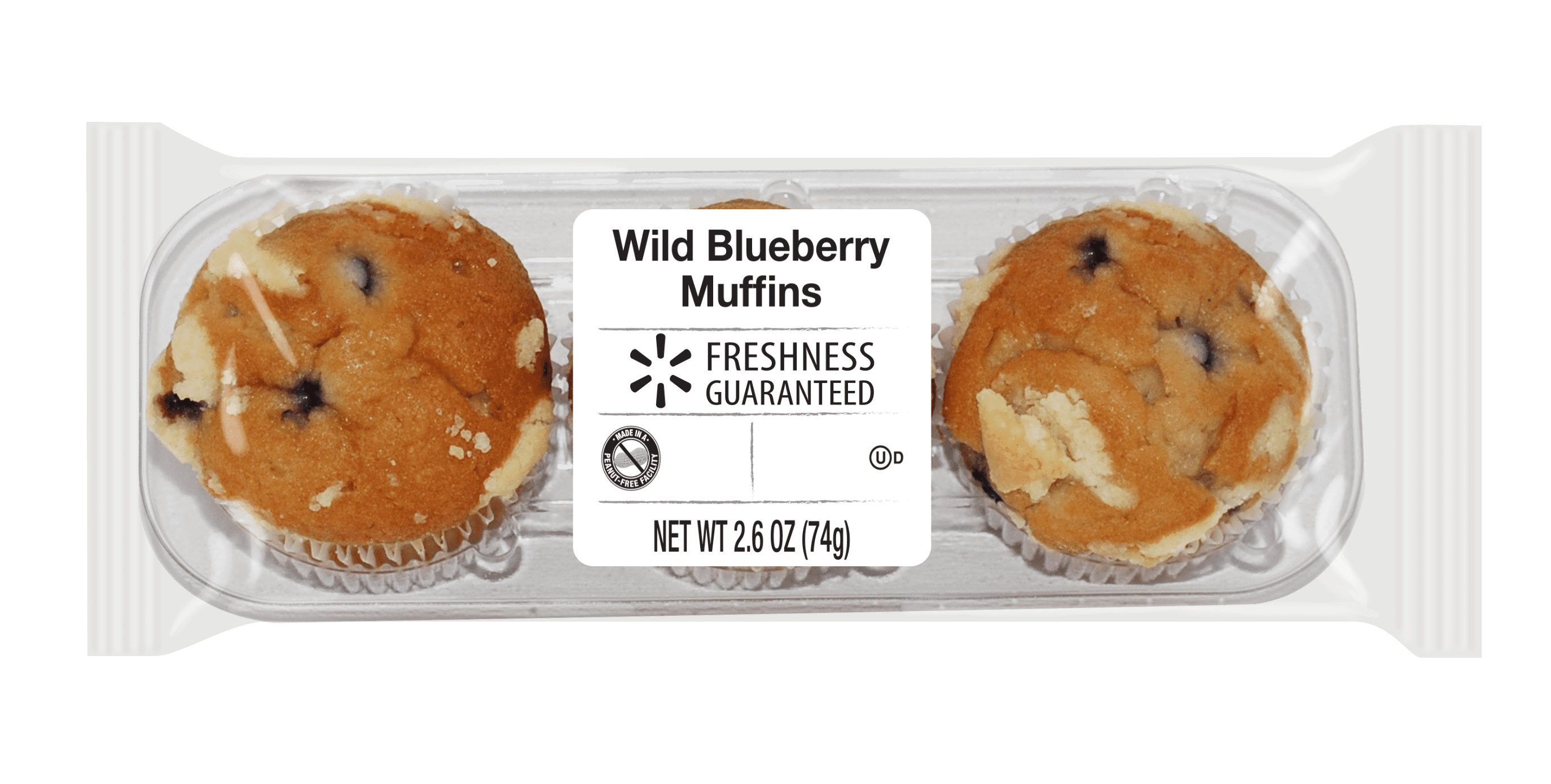 Freshness Guaranteed Mini Blueberry Muffins, 2.6 oz, 3 Count
