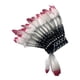thumbnail image 1 of Sombrero de jefe indio nativo americano, tocado decorativo para presentaciones escénicas Rojo Negro Blanco, 1 of 9