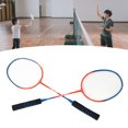 thumbnail image 4 of Badminton Racket Set, T Joint Double Rackets Iron Alloy Badminton Rackets With Storage Bag For Gym For Beginner, 4 of 8