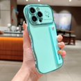 thumbnail image 1 of Suitable for Apple Series, Large Window Electroplated Wave Double Heart Mobile Phone Case + Bracket., 1 of 5