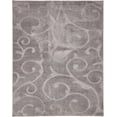 thumbnail image 2 of Rugs Botanical Shag Collection Dark Gray Shag Area Rug, 8' x 10', Ultra-Soft, 2 of 9
