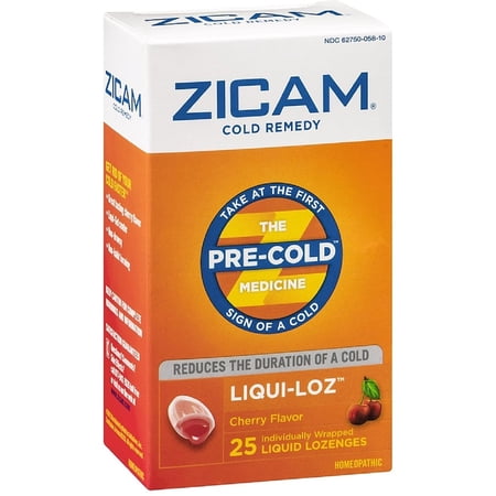 Zicam Cold Remedy Liqui-Loz Lozenges, Cherry 25 ea