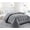 Grey, variant on Soft Down Alternative Comforter Reversible Queen Size White Color All Season