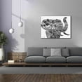 thumbnail image 3 of Epic Graffiti 'Bright Elephant' by Cindy Jacobs, Canvas Wall Art, 54"x40", 3 of 8