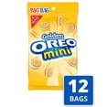 thumbnail image 2 of OREO Mini Golden Sandwich Cookies, Vanilla Flavor, 12 Big Bags, 2 of 13