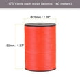 thumbnail image 2 of 2 Pack Thin Waxed Thread 175 Yards 0.45mm Polyester String Cord for Machine Sewing Hand Quilting Weaving, Orange Red, 2 of 5